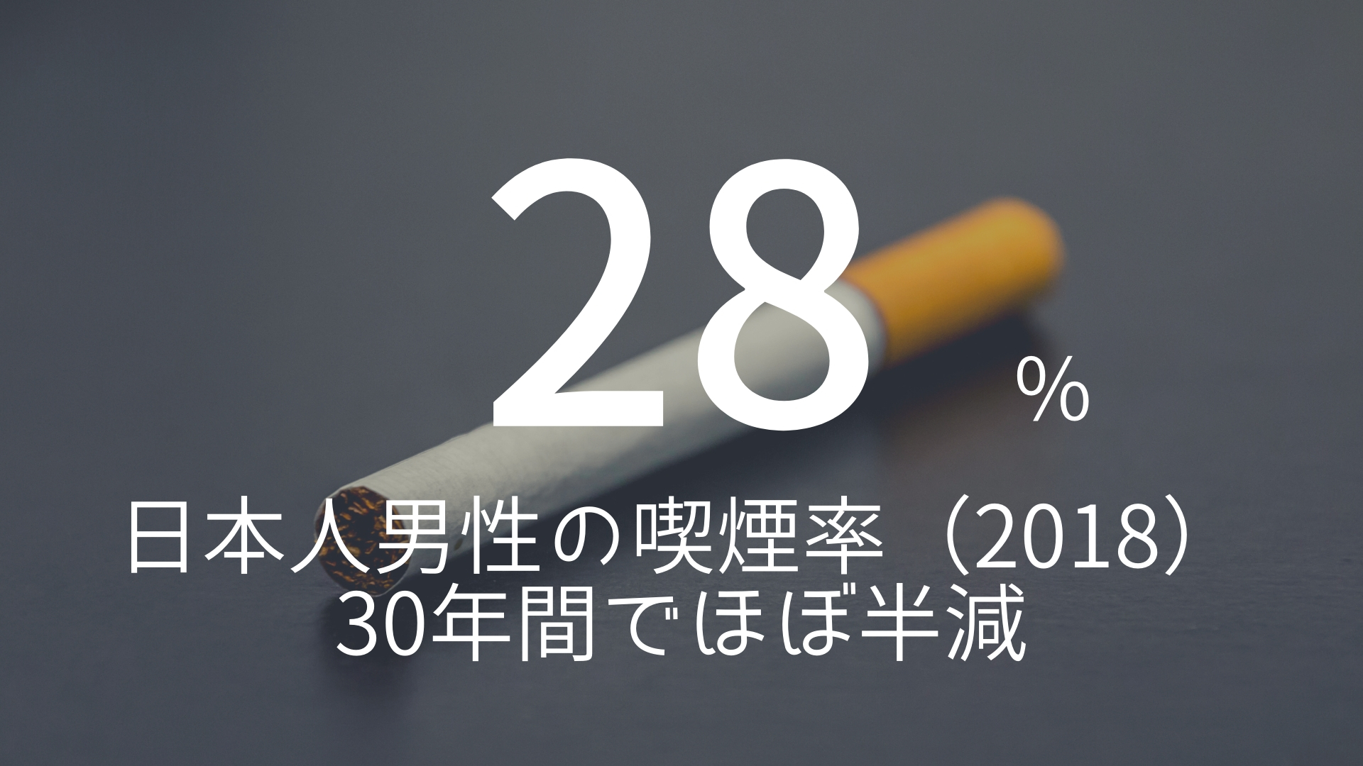 28 日本人男性の喫煙率 18 30年間でほぼ半減 朝礼スピーチのネタ帳ブログ 1分間スピーチ