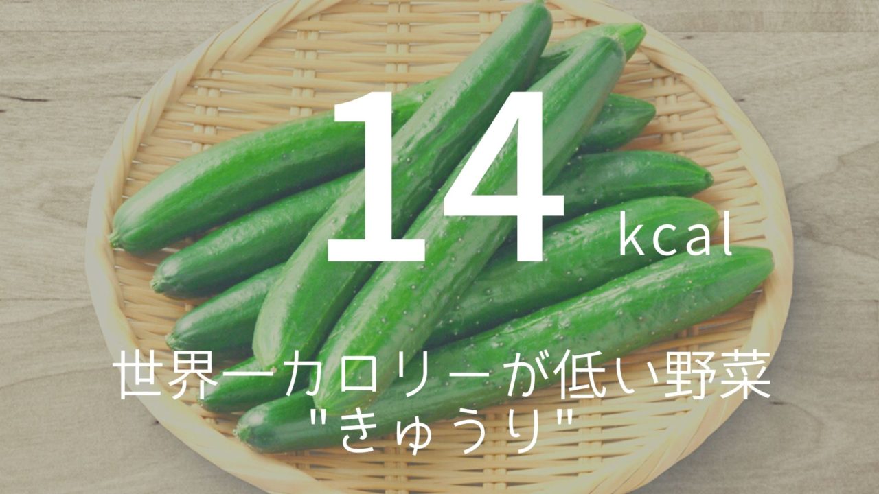 14kcal 世界一カロリーが低い野菜 きゅうり 朝礼スピーチのネタ帳ブログ 1分間スピーチ